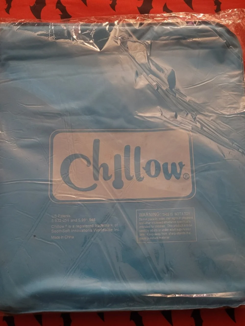 Brand New Original Authentic Patented Chillow Cooling Pillow Pad 21 x 12 Inch